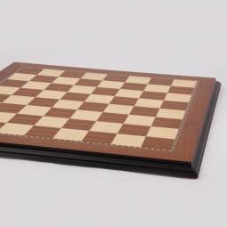20" European Mahogany Chess Board with 2" Squares - Presidential Style