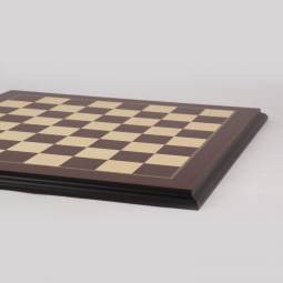 26" Wengue & Maple Chess Board w/ 2 1/2" Squares - Presidential Style