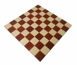 16" Solid Padouk & Maple Chess Board w/ 2 " Squares