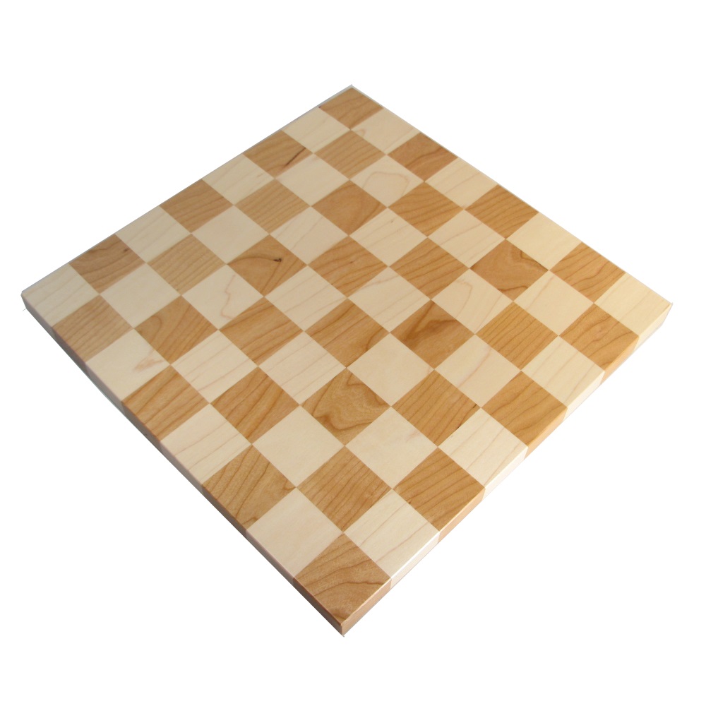 Straight Up Chess Board - Cherry Bean Chess Board with 3 1/2