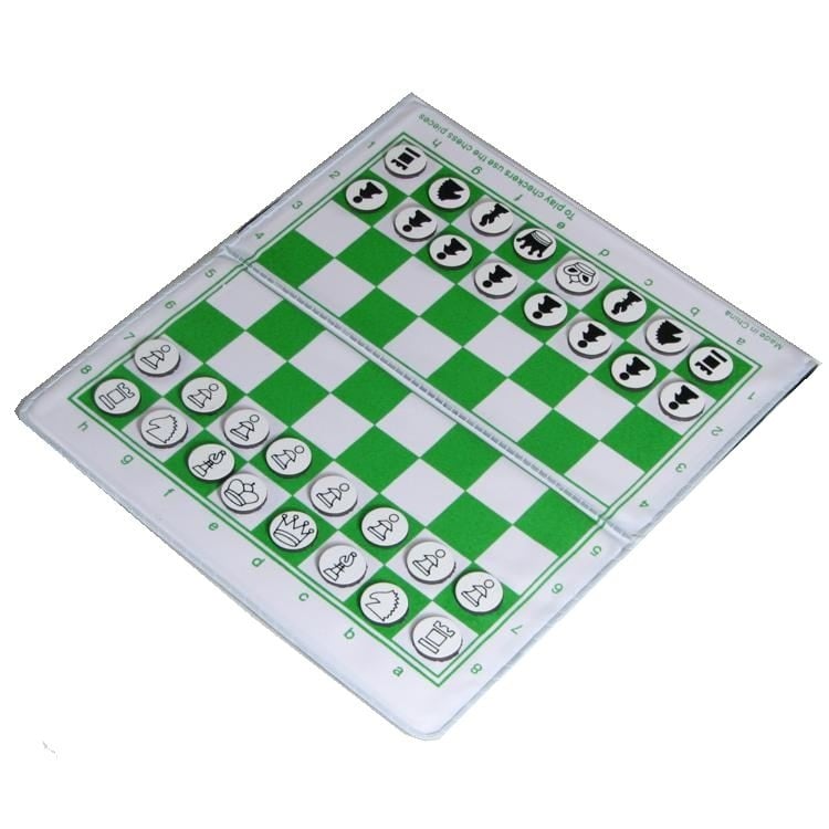 US Chess Standard Checkbook Magnetic Travel Chess Set 