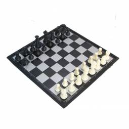 10 in. WE Games Supersize Magnetic Checkbook Chess Set 
