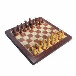 Large Best Magnetic Chess Set with Case - Rosewood