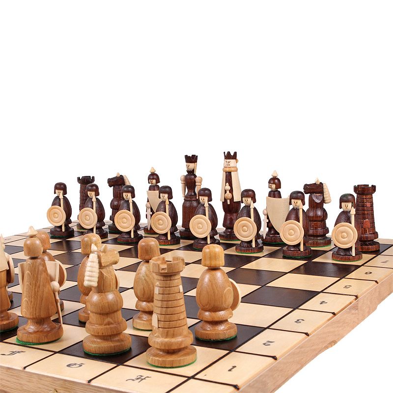 large wooden soldiers
