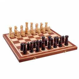 22" Polish Castle Folding Chess Set