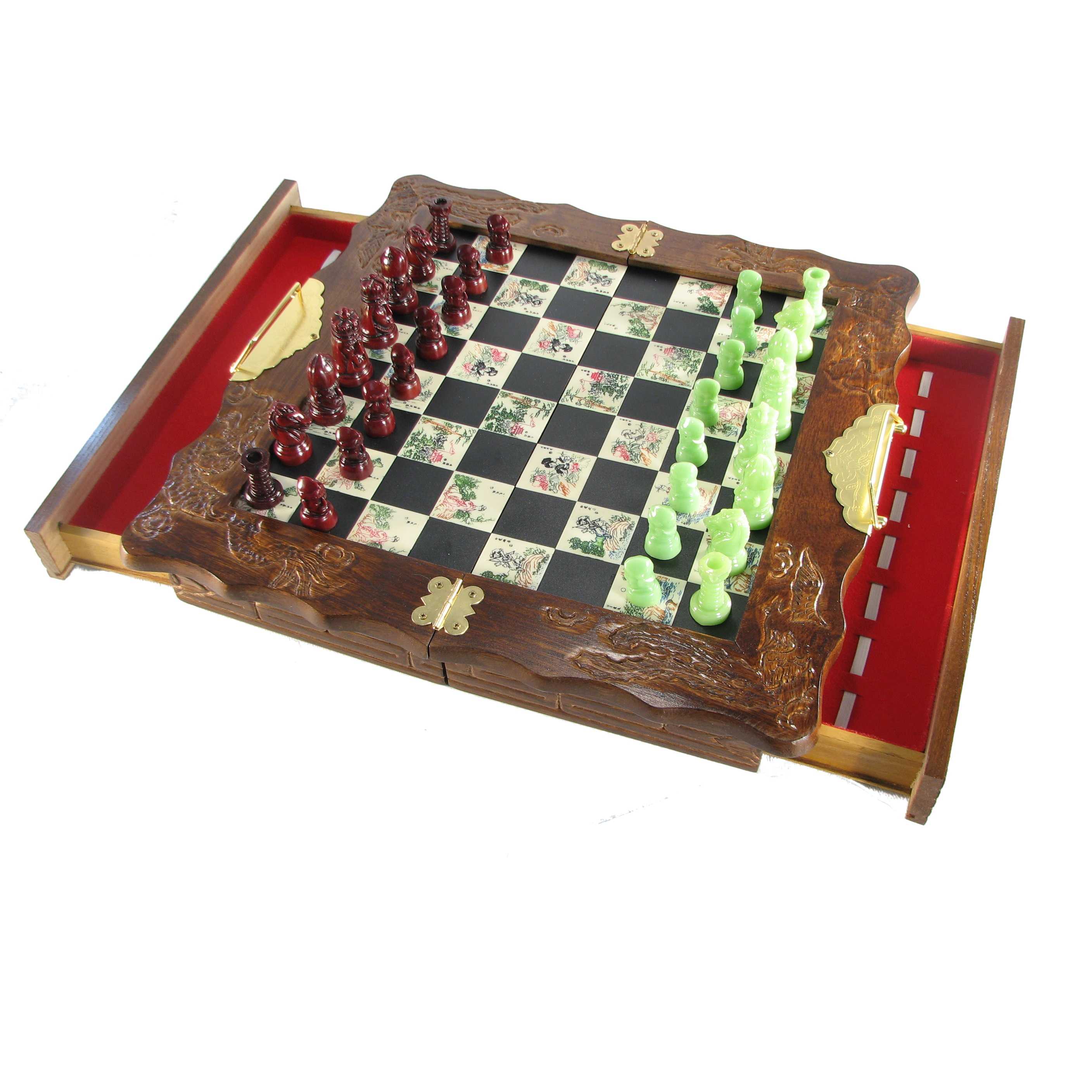 Small Folding Oriental Chess Set Small Folding Oriental Chess Set