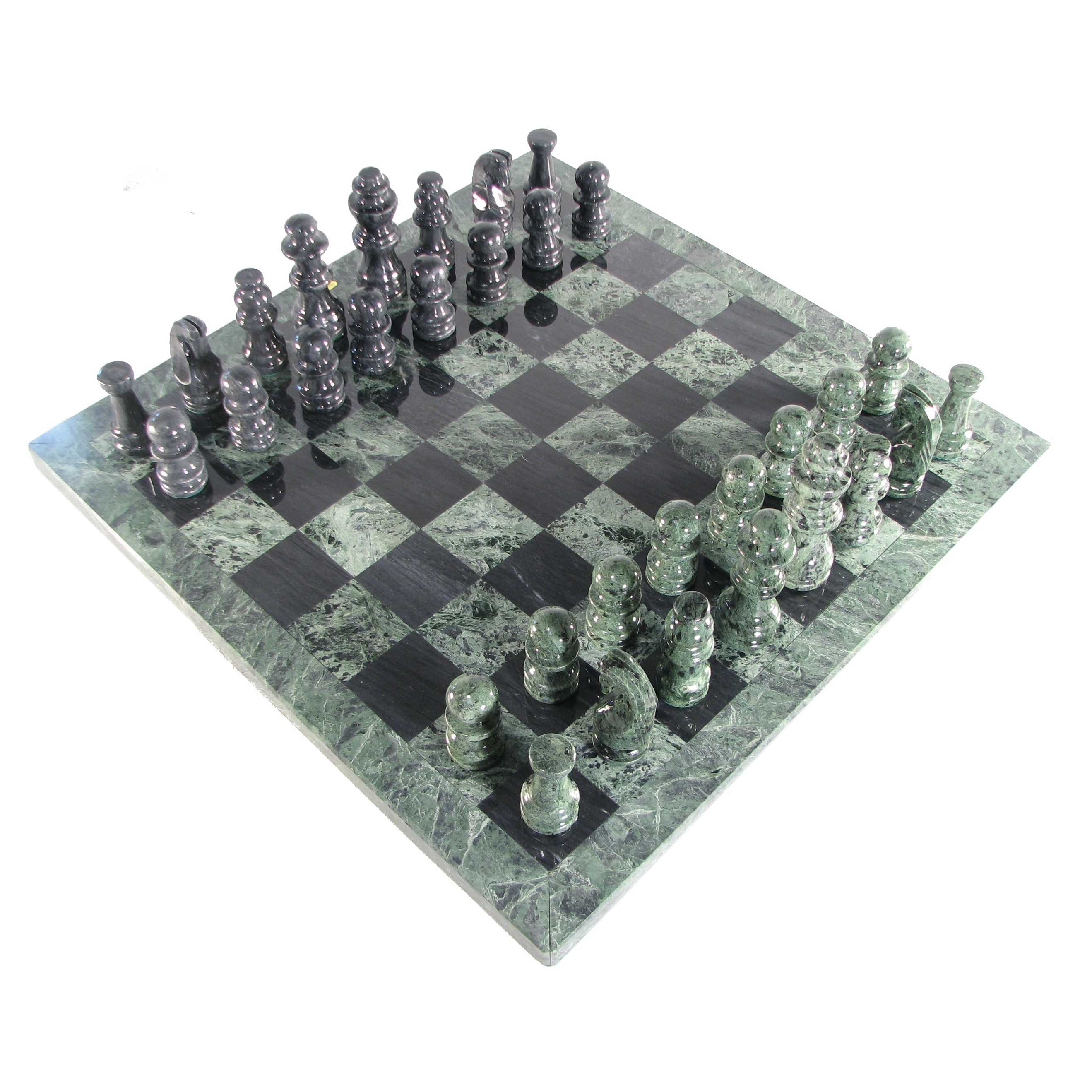 Handmade Marble Chess Board Game Unique Chess Board 16' x 16 And