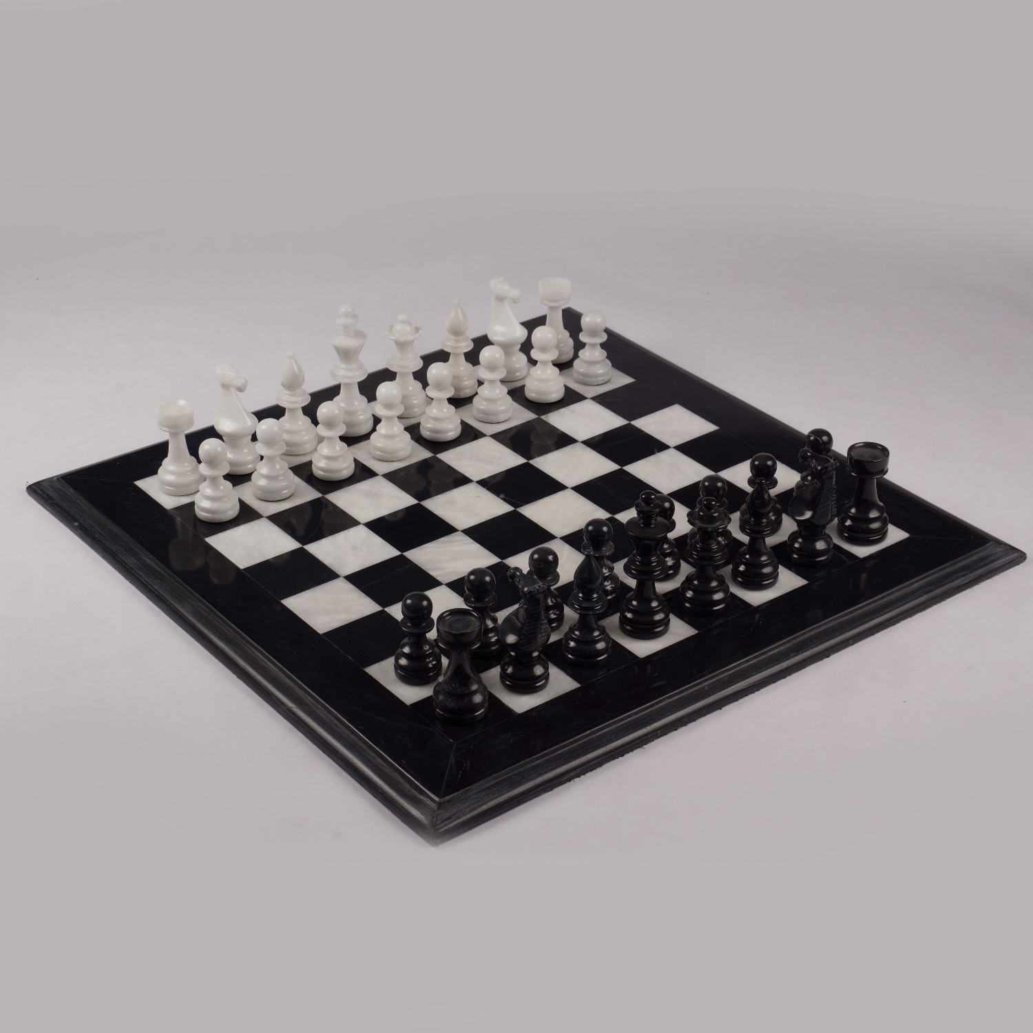 Black Marble Chess Set