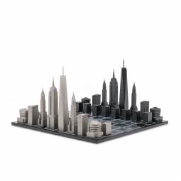 New York Skyline Stainless Steel Chess Set