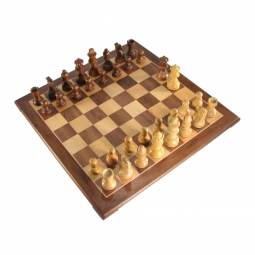 3" Mark of Westminster Honey Rosewood French Staunton Chess Set