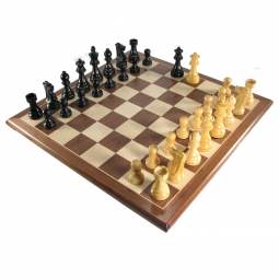 3 3/4" Mark of Westminster Ebonized French Staunton Chess Set