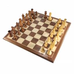 3 3/4" Mark of Westminster Honey Rosewood French Staunton Chess Set