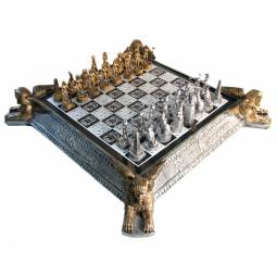 21" Deluxe Egyptian Chess Set with Storage Chess Board