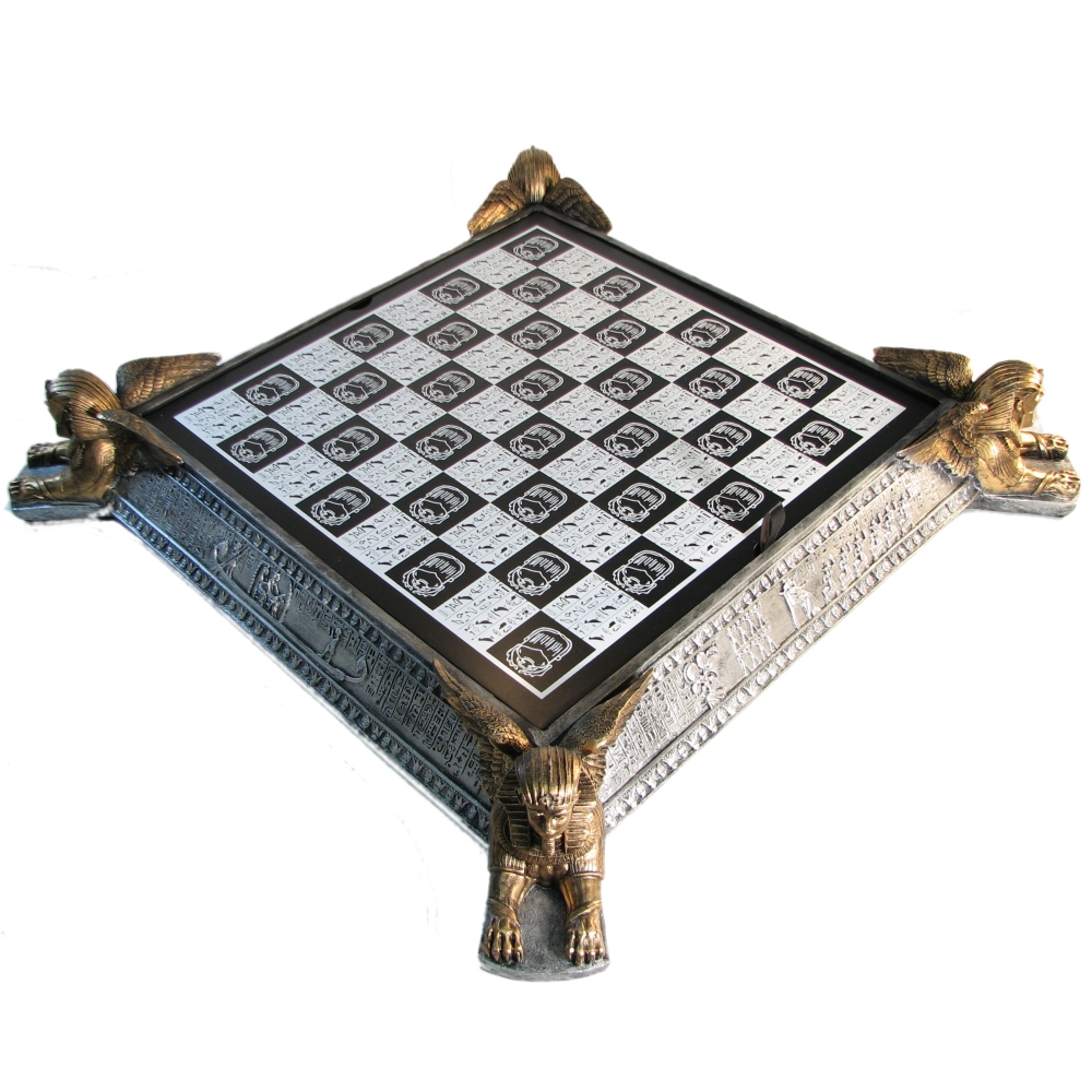 Egyptian Gods Chess Set with Ankh Board - Tabletop Games