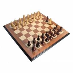 4" Luxe Legionnaires Crimson Rosewood Chess Set