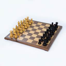 18" Elevated French Staunton Chess Set