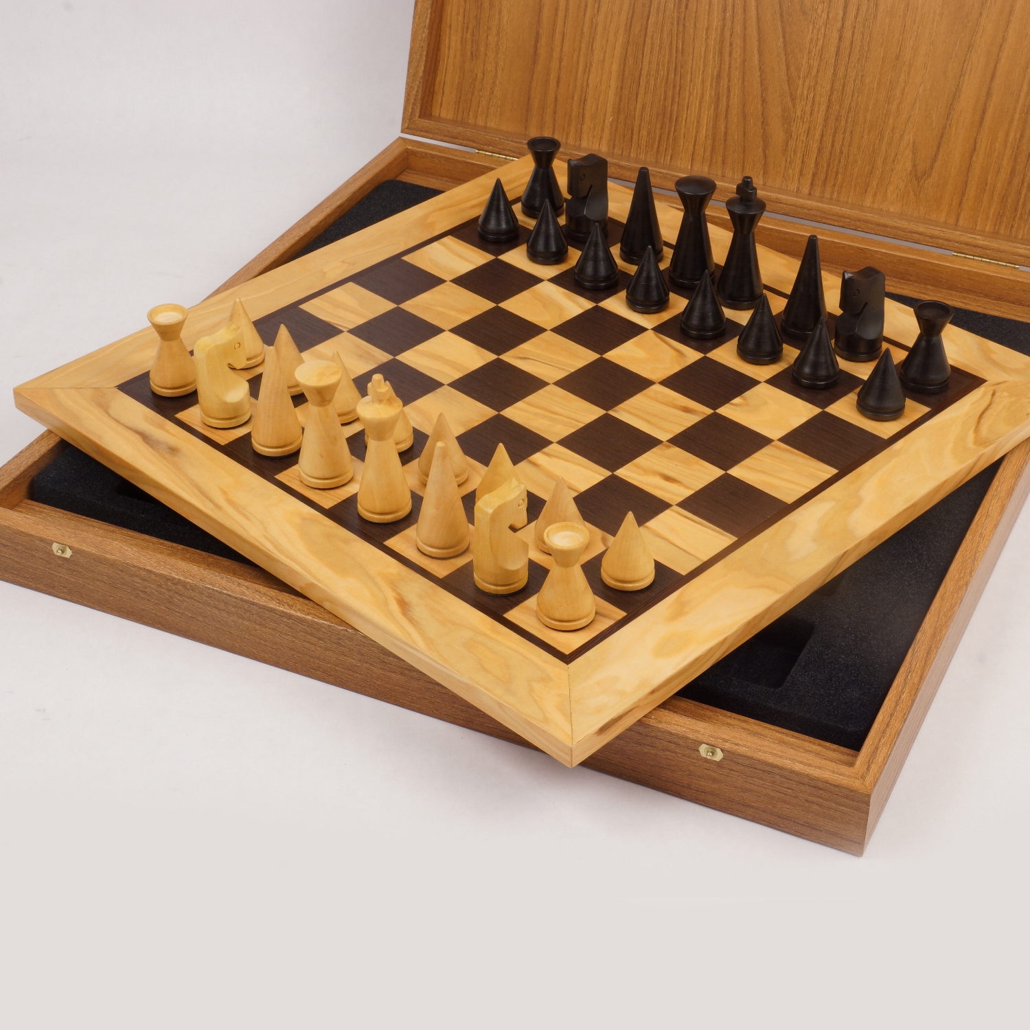 Handmade Olive Wood Chess Set With Storage