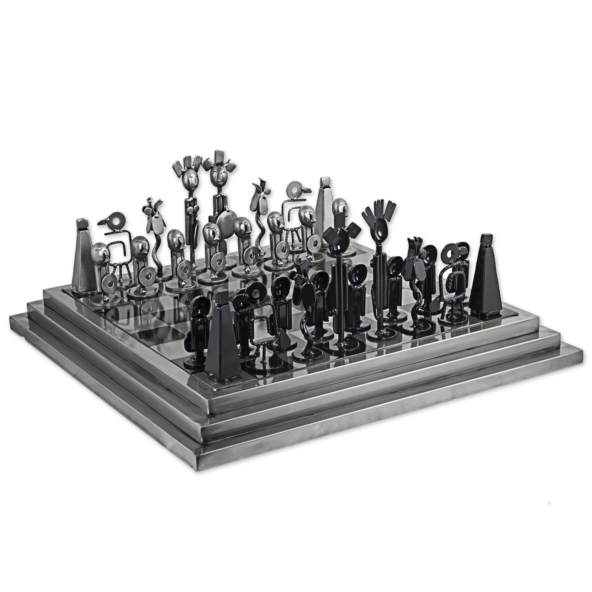 Reclaimed Auto Part Chess Set –