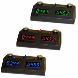 Z-Mart II Chess Clock: Black Case with Colored LED