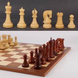 16" MoW Padouk Old World Executive Chess Set