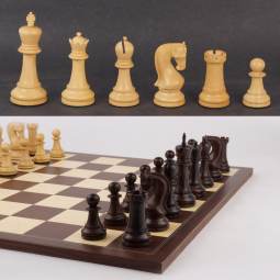 16" MoW Rosewood Old World Executive Chess Set