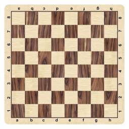 20" Rosewood Mousepad Chess Board w/ 2 1/4" Squares