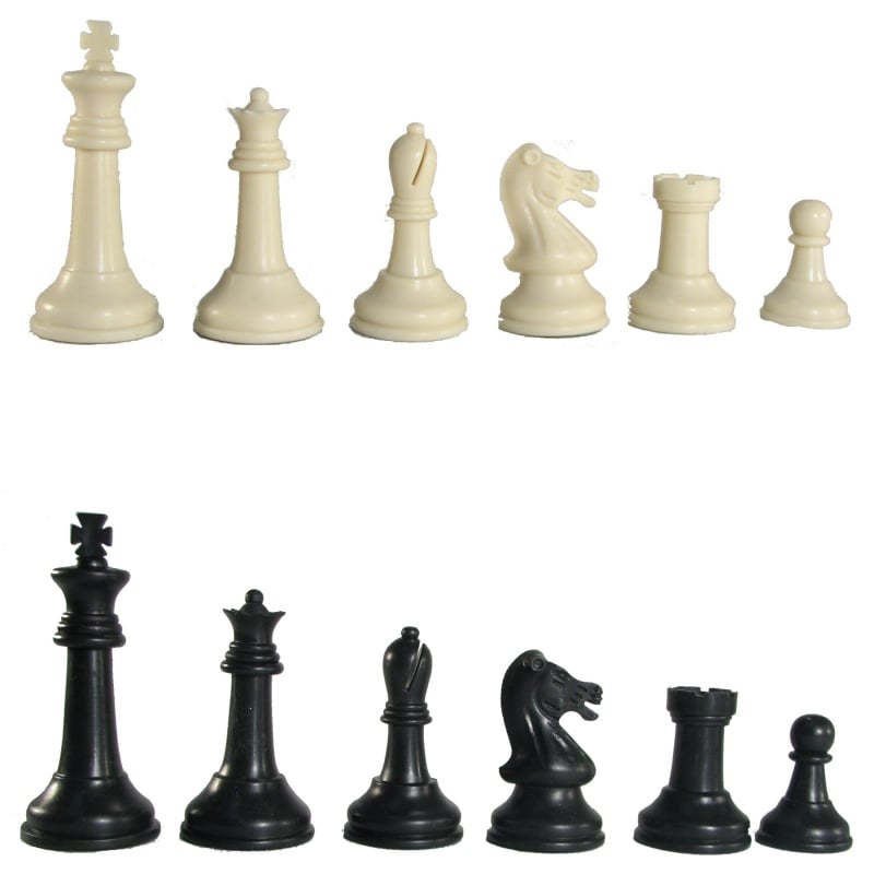 The Collector Series Plastic Chess Pieces - 3.75 King