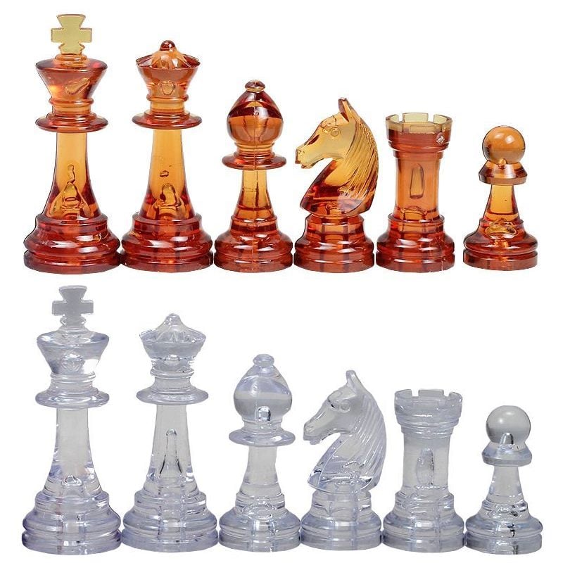 English staunton 1841 3.85 plastic chess pieces - weighted