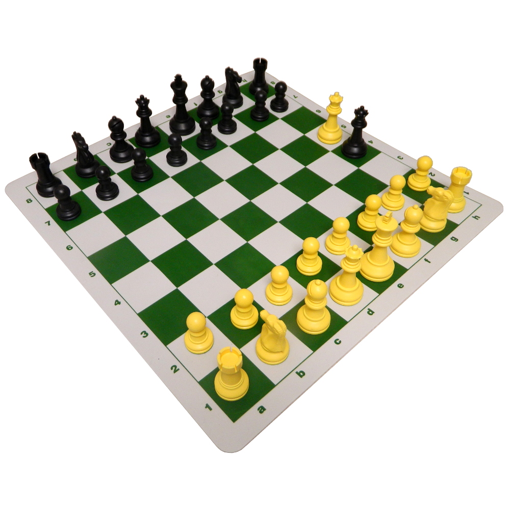 Ultimate Compact Tournament Chess Set with Green Fold-up Board & Triple  Weighted Pieces – Wood Expressions