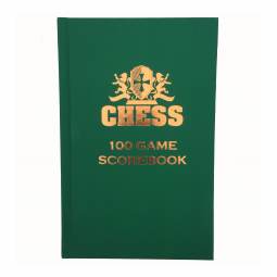 Hardcover Chess Scholastic Scorebook - Dark Green
