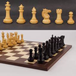 16" MoW Ebony Phalanx Executive Chess Set