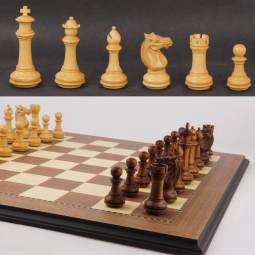 23" MoW Honey Rosewood Phalanx Presidential Chess Set