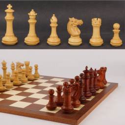 18" MoW Padouk Phalanx Executive Chess Set