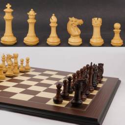 23" MoW Rosewood Phalanx Presidential Chess Set