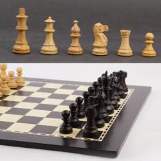19 1/2" MoW Classics Ebonized Executive American Staunton Basic Chess Set