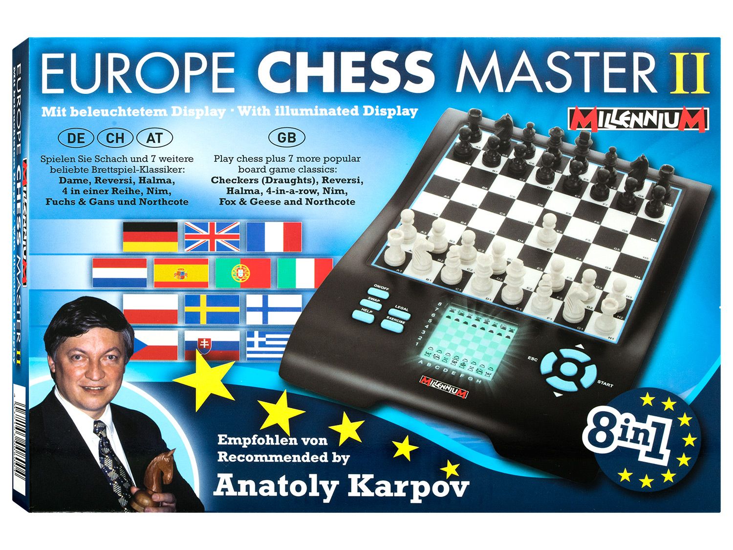 Electronic chess computer Europe chess master II : Chess Shop Online