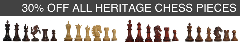 Save 30 percent on all heritage staunton chess pieces