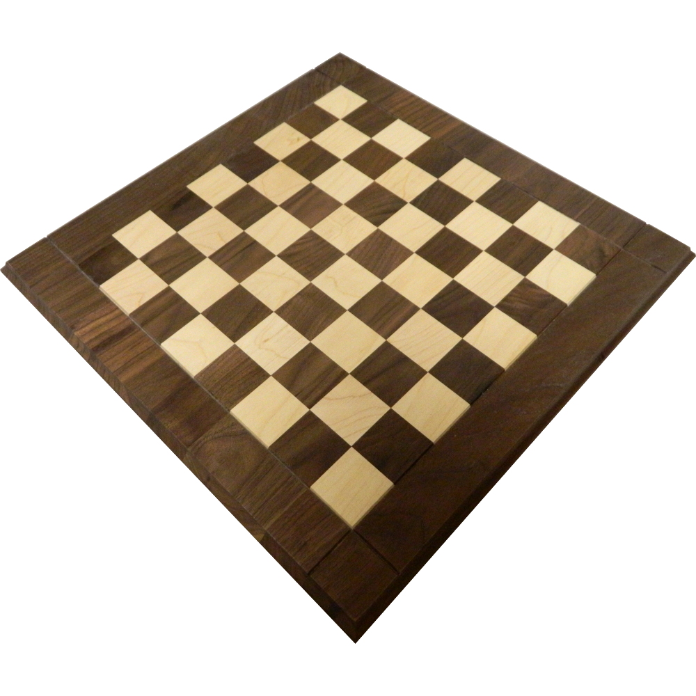 Chess Board Game Brown Felt Bag