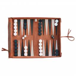 Deluxe Roll-Up Travel Backgammon Set