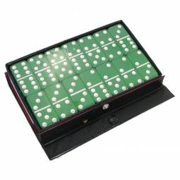 Standard Double Six Dominoes - Green