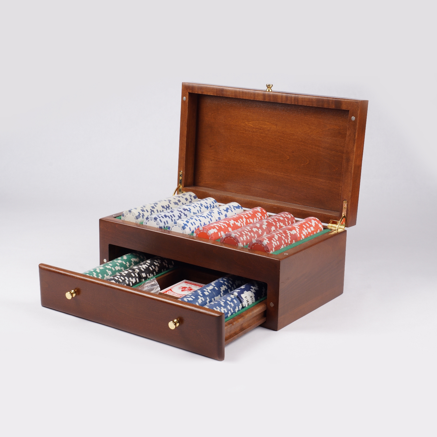 koffie Erfenis limoen Luxury Poker Set with Deluxe Wooden Storage Box