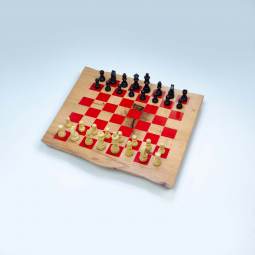 One of a Kind - Maple and Resin Natural Edge Chess Set