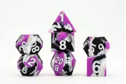 Gaymers Pride Asexual Flag 7RPG Dice Set