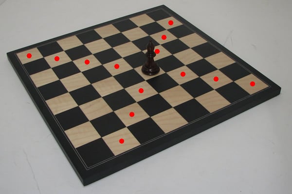 Game pieces on a chess board You are going to write