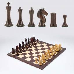 18"  Weighted Rosewood Equinox Executive Chess Set