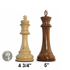 staunton chess pieces by king height