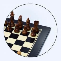 15 Elevated Weighted French Staunton Chess Set