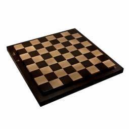 16" Interchange Minimalist Wengue Frame Chess Board with 1 3/4" Squares
