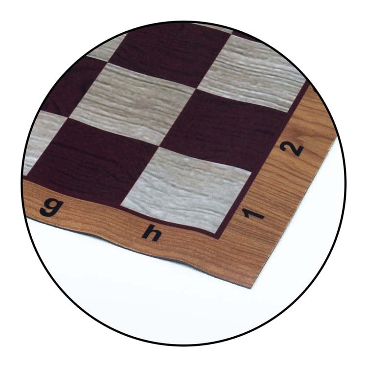 Mousepad Woodgrain Floppy Chess Board - Made in USA