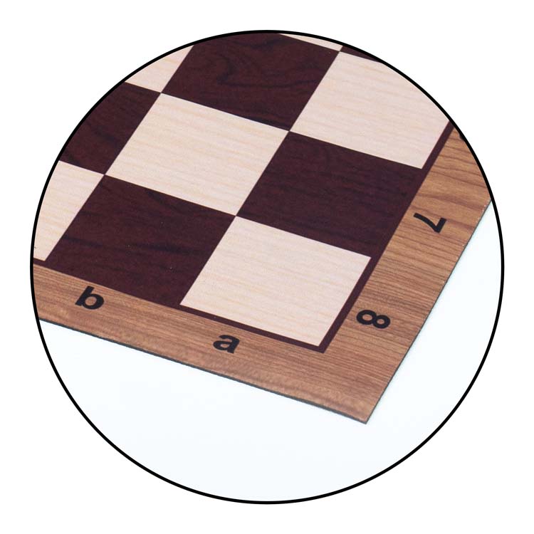 Mousepad Woodgrain Floppy Chess Board - Made in USA